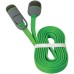 Дата кабель USB10-03BP USB - Micro USB/Lightning, green, 1m Defender (87489)