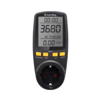 Ватметр ColorWay цифровий 16A/3680W, black (CW-VM16-02D)