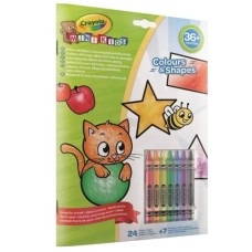 Набір для творчості Crayola Mini Kids Розмальовка Кольори та форми 24 сторінки (25-2727)