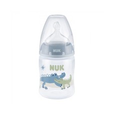 Пляшечка для годування Nuk First Choice Plus Крокодили 150 мл Синя (3952401)