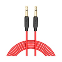 Кабель мультимедійний 3.5mm M to 3.5mm M 1.0m UPA11 Black HOCO (6957531079293)