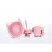 Тарілка дитяча FreeON Kitty, силіконова pink (46330)