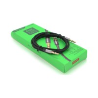 Кабель мультимедійний 3.5mm M to 3.5mm M 1.0m black iKAKU (YT-AUXGJ(M)/(M)-KSC-389-B)