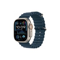 Смарт-годинник Apple Watch Ultra 2 GPS + Cellular, 49mm Titanium Case with Blue Ocean Band (MREG3UL/A)