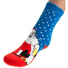 Шкарпетки BNM махрові зі Святим Миколаєм (M1C0101-2143-7-blue)