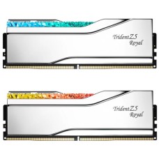 Модуль пам'яті для комп'ютера DDR5 32GB (2x16GB) 7600 MHz Trident Z5 Royal Silver G.Skill (F5-7600J3646G16GX2-TR5S)