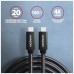 Дата кабель USB-C to USB-C 2.0m USB 3.2 Gen 2 PD 100W 5A 4K black AXAGON (BUCM32-CM20AB)