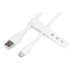Дата кабель USB 2.0 AM to USB-C 2.0m 60W white Digitus (AK-300340-020-W)