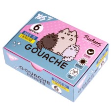 Гуашеві фарби Yes Pusheen 6 кольорів по 20 мл (230400)