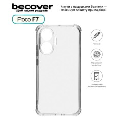 Чохол до мобільного телефона BeCover Anti-Shock Poco F7 Clear (713807)