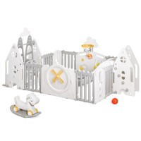 Дитячий манеж Mealux Forto Grey (KD-C051 Grey / White)