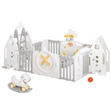 Дитячий манеж Mealux Forto Grey (KD-C051 Grey / White)