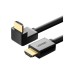 Кабель мультимедійний HDMI M to HDMI M 1.0m 90° corner HD103 black Ugreen (10172)