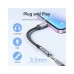 Перехідник Lightning to 3.5mm 0.1m cotton braided aluminum gray Vention (BMBHA)