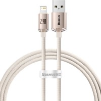 Дата кабель USB 2.0 AM to Lightning 1.2m 2.4A pink Baseus (CAJY001104)