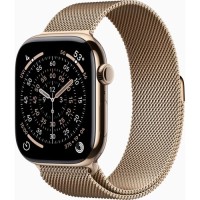 Смарт-годинник Apple Watch Series 11 GPS + Cellular 46mm Gold Titanium Case with Gold Milanese Loop - S/M (MFD74RK/A)