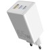Зарядний пристрій Sigma 2xUSB-C PD65W + 1xUSB QC3.0 GaN X-power PS65-01 white (4827798637715)