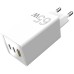 Зарядний пристрій Sigma 2xUSB-C PD65W + 1xUSB QC3.0 GaN X-power PS65-01 white (4827798637715)