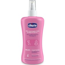 Косметика для мам Chicco олія масажна 4 в 1 до та після пологів, 200 мл (8058664175918) (02256.50)