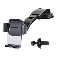 Універсальний автотримач Baseus Easy Control Clamp Car Mount Holder (A Set) Black (SUYK000001)