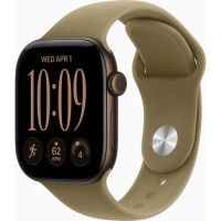 Смарт-годинник Apple Watch Series 12 GPS 46mm Dark Bronze Aluminium Case with Olive Sport Band - M/L (MJEU4RK/A)