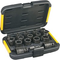 Набір торцевих головок DeWALT ударних торцевих 1/2" EXTREME IMPACT, 17 шт (DT7506)