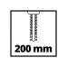 Кущоріз Einhell GE-CG 18 Li - Solo, 18В, PXC, леза 100/200 мм, 0.66 кг (без АКБ та ЗП) (3410370)