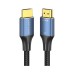 Кабель мультимедійний HDMI M to HDMI M 3.0m 8K cotton braided blue Vention (ALGLI)
