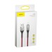 Дата кабель USB 2.0 AM to Lightning 1.0m 2.4A red Baseus (CALSP-B09)