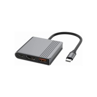 Концентратор Cablexpert USB-C 3-in-1 1xHDMI + 1xUSB 3.2 + 1xUSB-C PD 90W 10Gbps 4K60Hz (A-CM-COMBO3-05)