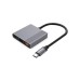Концентратор Cablexpert USB-C 3-in-1 1xHDMI + 1xUSB 3.2 + 1xUSB-C PD 90W 10Gbps 4K60Hz (A-CM-COMBO3-05)