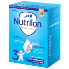 Дитяча суміш Nutrilon 3 Premium+ молочна 600 г (5900852047176)