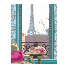 Картина по номерам Rosa Star Сніданок у Парижі, техніка акриловий живопис (4823098501374)