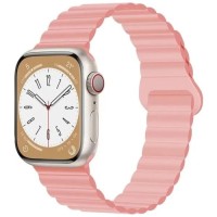 Ремінець до смарт-годинника Drobak Silicone Magnetic Link для Apple Watch All Series 38/40/41mm Pink sand (898921)