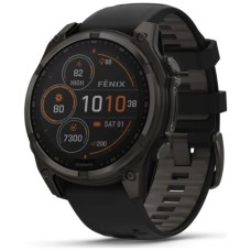 Смарт-годинник Garmin fenix 8 51mm,Saph Solar,CrbnGry Ti/Blk,Blk/PblGryBnd (010-02907-11)