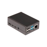 Корпус до промислового ПК Raspberry Pi Pi 4B Black Aluminium Alloy (RA759)