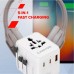 Зарядний пристрій Canyon OnTour 20 2xUCB-C + USB-A EU/UK/US/AUS 20W White (CNS-TA20W1005W)