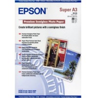 Фотопапір Epson A3+ Premium Semigloss Photo Paper (C13S041328)