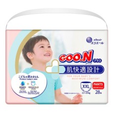Підгузки GOO.N Plus Трусики для дітей 13-25 кг розмір XXL 28 шт (21000634)