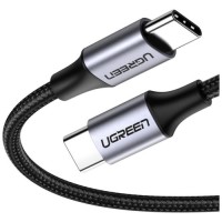 Дата кабель USB-C to USB-C 0.5m 3A 60W US261 black/gray Ugreen (50149)