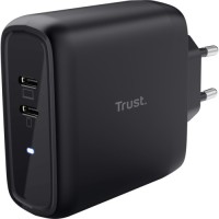 Зарядний пристрій Trust Maxo 65W 2xUSB-C PD black (25380_TRUST)