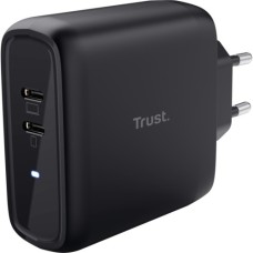 Зарядний пристрій Trust Maxo 65W 2xUSB-C PD black (25380_TRUST)