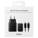 Зарядний пристрій Samsung 45W Compact Power Adapter (w C to C Cable) Black (EP-T4510XBEGRU)