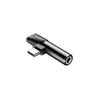 Перехідник USB-C M to USB-C F + 3.5mm F black Baseus (CATL41-01)