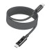 Дата кабель USB-C to USB-C 1.2m PD60W magnetic digital display nylon gray Choetech (XCC-1067-GY)