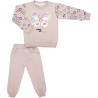 Спортивний костюм дитячий Breeze з метеликом (22103-110G-beige)