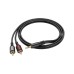Кабель мультимедійний 3.5mm M to 2xRCA 1.5m BL11 Black BOROFONE (6974443382204)