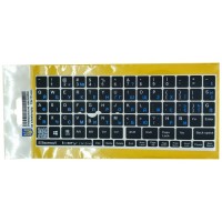 Наклейка на клавіатуру BestKey непрозора чорна, 76, синій (BKU13BLU/013)