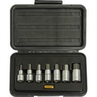 Набір торцевих головок Stanley торцевих 1/2", 7 шт., з шестигранними бітами (1-89-099)