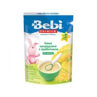 Дитяча каша Bebi Premium безмолочна Кукурудзяна з пребіотиком 200 г (8606019654436)